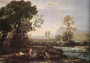 Claude Lorrain Landscape with Rest in Flight to Egypt fg oil painting reproduction